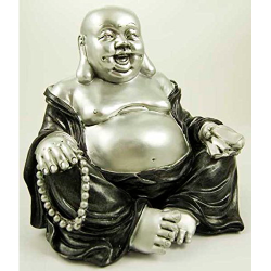 Figura con buda feliz sentado