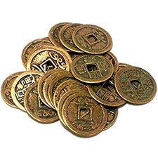 Monedas chinas de la suerte