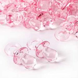 chupete de la suerte rosa 3 cm 50 unidades