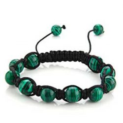 Pulsera piedra malaquita verde fortuna